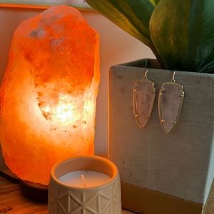 Kendra Scott gold & pink earrings